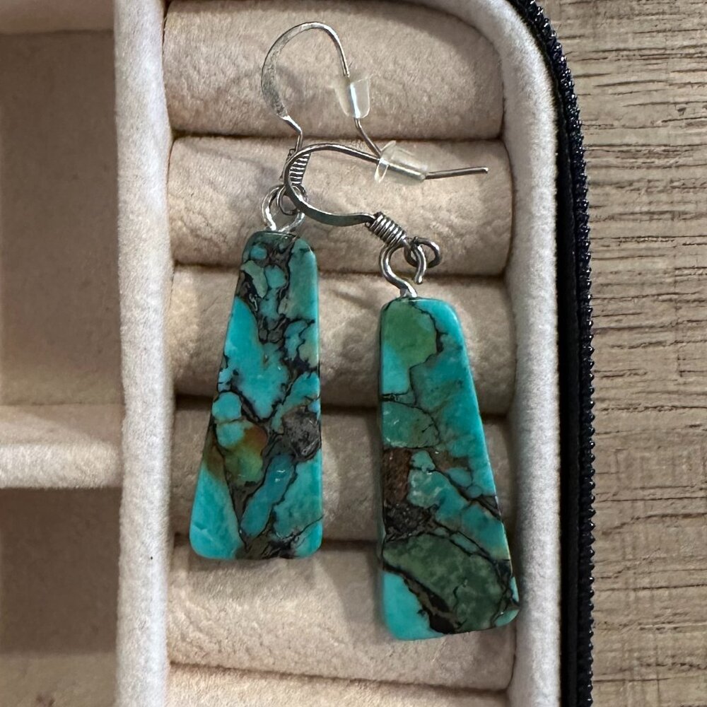 Genuine Turquoise Earrings